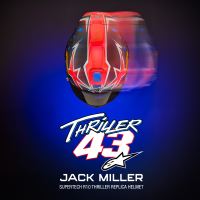 Přilba SUPERTECH R10 limitovaná edice JACK MILLER, ALPINESTARS (matný karbon/červená/modrá/žlutá/bílá) (3)