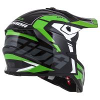 Přilba Cross Pro 2 Contra, CASSIDA (zelená perleť/černá/šedá/bílá) (4)