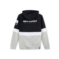 Mikina POSITION ZIP HOODIE, ALPINESTARS (černá/bílá/stříbrná) (1)