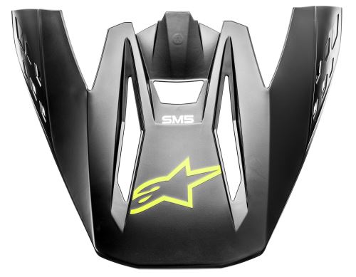 Kšilt pro přilby S-M5 COMPASS, ALPINESTARS (černá/žlutá fluo matná, verze ECE 22.05)