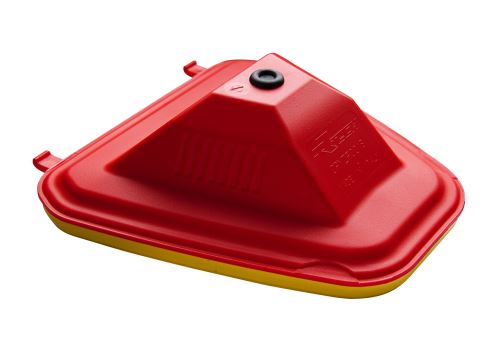 Vrchní kryt vzduchového filtru Yamaha, RTECH (červeno-žlutý)