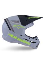 Přilba S-M3 RADIUM, ALPINESTARS (šedá mat/žlutá fluo/černá) 2027 (4)