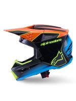 Přilba S-M3 FRAY, ALPINESTARS (černá/oranžová fluo/žlutá fluo/tyrkysová) 2026 (1)