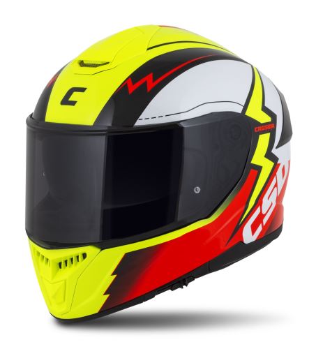 Přilba Integral GT 2.1 Flash, CASSIDA (žlutá fluo/červená fluo/černá/bílá) plexi s přípravou pro Pinlock