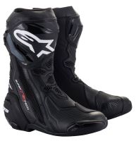 Boty SUPERTECH R VENTED, ALPINESTARS (černá, perforovaná obšívka) 2027 Boty SUPERTECH R VENTED, ALPINESTARS (černá, perforovaná obšívka) 2027