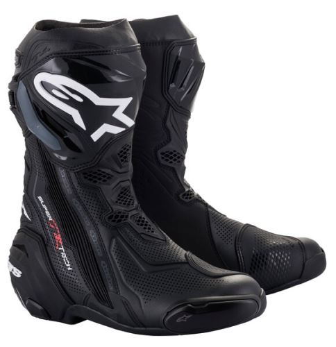Boty SUPERTECH R VENTED, ALPINESTARS (černá, perforovaná obšívka) 2027