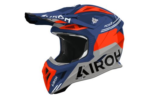 Přilba AVIATOR ACE 2 Fury, AIROH (azurově-červená lesklá) 2027