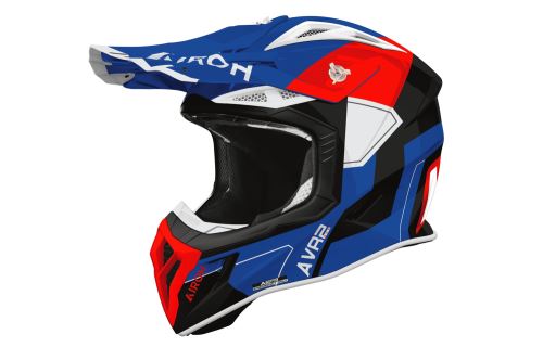 Přilba AVIATOR ACE 2 Shield, AIROH (modro-červená lesklá) 2027