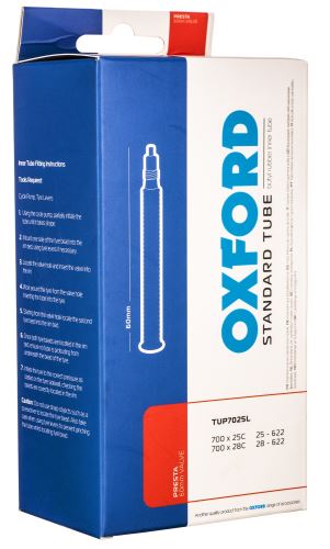Cyklo duše 700 x 25/28C, galuskový ventilek prodloužený 60 mm, OXFORD
