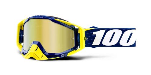 Brýle RACECRAFT Bibal/Navy, 100% (zlaté zrcadlové plexi)