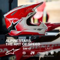 Přilba SUPERTECH S-M10 UNITE, ALPINESTARS (červená/bílá) 2026 (7)
