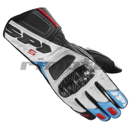 rukavice STR5, SPIDI - Itálie (bílé/modré/červené/černé)