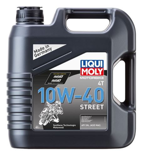 LIQUI MOLY Motorbike 4T 10W40 Street, polosyntetický motorový olej 4 l