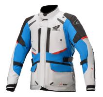 Bunda ANDES DRYSTAR HONDA kolekce, TECH-AIR 5 kompatibilní, ALPINESTARS (světle šedá/černá/modrá/červená)