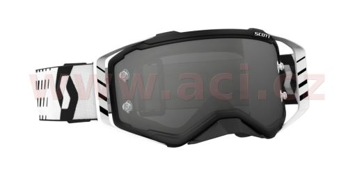 brýle PROSPECT, SCOTT - USA (černé/bílé, šedé Light sensitive plexi s čepy pro slídy)