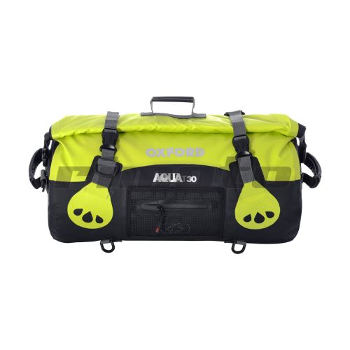 vodotěsný vak Aqua30 Roll Bag, OXFORD - Anglie (černý/fluo, objem 30 l)