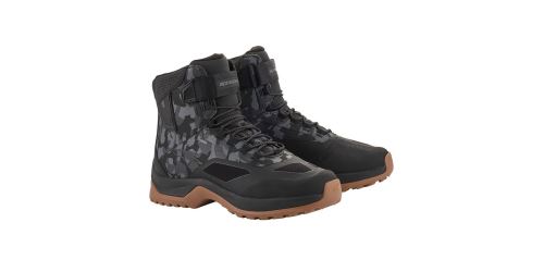 Boty CR-6 DRYSTAR, ALPINESTARS (černá/šedá maskáčová)