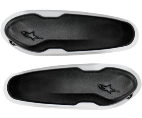 Slidery špičky pro boty Supertech R/SMX PLUS/SMX-6/SMX S a SMX-1 R, ALPINESTARS (černé/bílé, plast, pár)