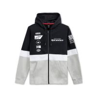 Mikina POSITION ZIP HOODIE, ALPINESTARS (černá/bílá/stříbrná)