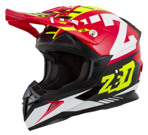 Přilba X1.9 TARGA, ZED (červená/žlutá fluo/černá/bílá) 2026