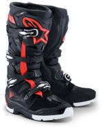 Boty TECH 7 ENDURO DRYSTAR, ALPINESTARS (černá/červená fluo/bílá) 2027 Boty TECH 7 ENDURO DRYSTAR, ALPINESTARS (černá/červená fluo/bílá) 2027