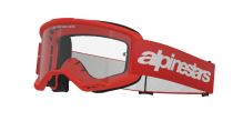 Brýle VISION 3 WORDMARK, ALPINESTARS (červená, čiré plexi) 2027 Brýle VISION 3 WORDMARK, ALPINESTARS (červená, čiré plexi) 2027