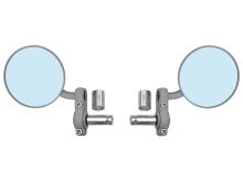 Zpětné zrcátko univerzální do konců řidítek pro vnitřní průměr 13 mm, OXFORD - Anglie (stříbrné, průměr zrcátka 68 mm, pár) Zpětné zrcátko univerzální do konců řidítek pro vnitřní průměr 13 mm, OXFORD - Anglie (stříbrné, průměr zrcátka 68 mm, pár)