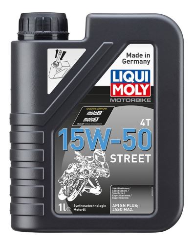 LIQUI MOLY Motorbike 4T 15W50 Street, polosyntetický motorový olej 1 l