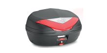 MONOLOCK TopCase, KAPPA (46L, černý nelakovaný + červená odrazka)