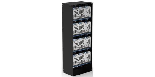 Prezentační stojan pro sortiment CLIQR, velký, OXFORD (ŠxHLxV = 0,34x0,22x0,93m)