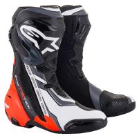 Boty SUPERTECH R, ALPINESTARS (černá/červená fluo/bílá/šedá) 2027 Boty SUPERTECH R, ALPINESTARS (černá/červená fluo/bílá/šedá) 2027
