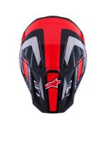 Přilba SUPERTECH S-M7 RISE, ALPINESTARS (černá/stříbrná/červená fluo) 2027 (6)