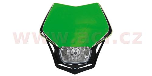 UNI přední maska včetně světla V-Face, RTECH (zeleno-černá)
