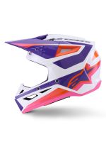 Přilba S-M3 HEAT, ALPINESTARS (bílá/fialová/růžová) 2027 (1)
