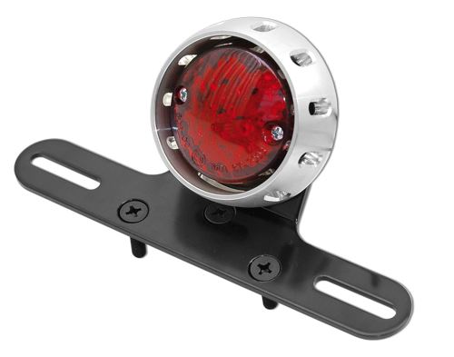 Zadní světlo LED s osvětlením a držákem RZ (průměr sklíčka 56 mm, celkem 72 mm)