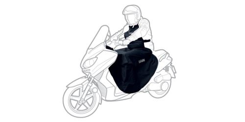 Přehoz přes nohy a tělo Scootleg textilní/nepromokavý, OXFORD (černý)