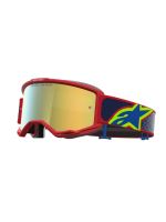 Brýle VISION 5 DRAG, ALPINESTARS (červená/modrá/žlutá fluo, zrcadlové zlaté plexi) 2027 Brýle VISION 5 DRAG, ALPINESTARS (červená/modrá/žlutá fluo, zrcadlové zlaté plexi) 2027