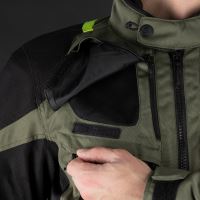 Bunda ROCKLAND DRY2DRY™, OXFORD ADVANCED (zelená khaki/černá/žlutá fluo) (11)