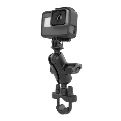 Kompletní sestava držáku akčních kamer s objímkou na řidítka, RAM Mounts