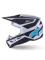 Přilba S-M3 HEAT, ALPINESTARS (stříbrná/modrá/černá matná) 2027 (1)