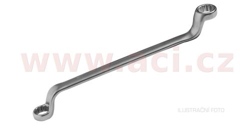Očkový klíč vyhnutý oboustranný 12x13 mm