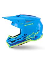 Přilba S-M3 FORCE, ALPINESTARS (modrá/žlutá fluo) 2027 (1)