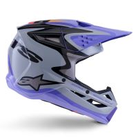 Přilba S-M3 edice JETT LAWRENCE, ALPINESTARS, dětská (šedá/fialová/černá) 2027 (4)