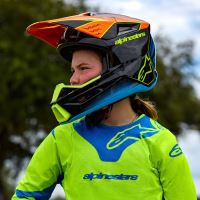Přilba S-M3 WURX, ALPINESTARS, dětská (modrá/červená/bílá/černá) 2027 (7)