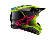 Přilba SUPERTECH S-M10 UNITE, ALPINESTARS (žlutá fluo/černá/růžová) 2026 (3)