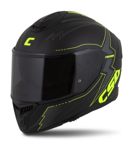 Přilba Integral GT 2.1 Flash, CASSIDA (černá matná/žlutá fluo/tmavě šedá) plexi s přípravou pro Pinlock 2026