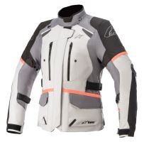Bunda STELLA ANDES DRYSTAR, TECH-AIR 5 kompatibilní, ALPINESTARS, dámská (světle šedá/tmavě šedá/černá/růžová fluo)