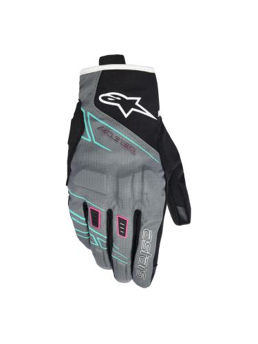 Rukavice STELLA MOBLAST WATERPROOF, ALPINESTARS, dámské (šedá/černá/růžová fluo/tyrkysová/bílá) 2027