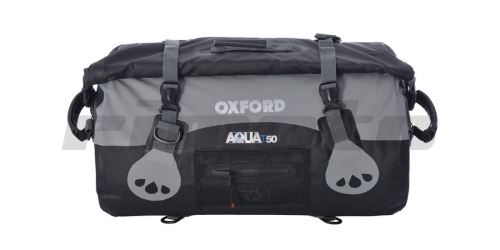 vodotěsný vak Aqua50 Roll Bag, OXFORD - Anglie (černý/šedý, objem 50 l)