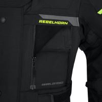 TEXTILNÍ BUNDA REBELHORN CUBBY IV BLACK/FLO YELLOW (3)